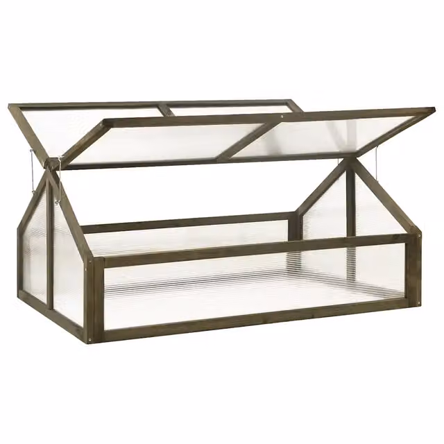 Serra in legno di abete grigio e marrone DESIGN IN per orto e giardino L: 114 cm, P: 80 cm, H: 50 cm CFW9277200