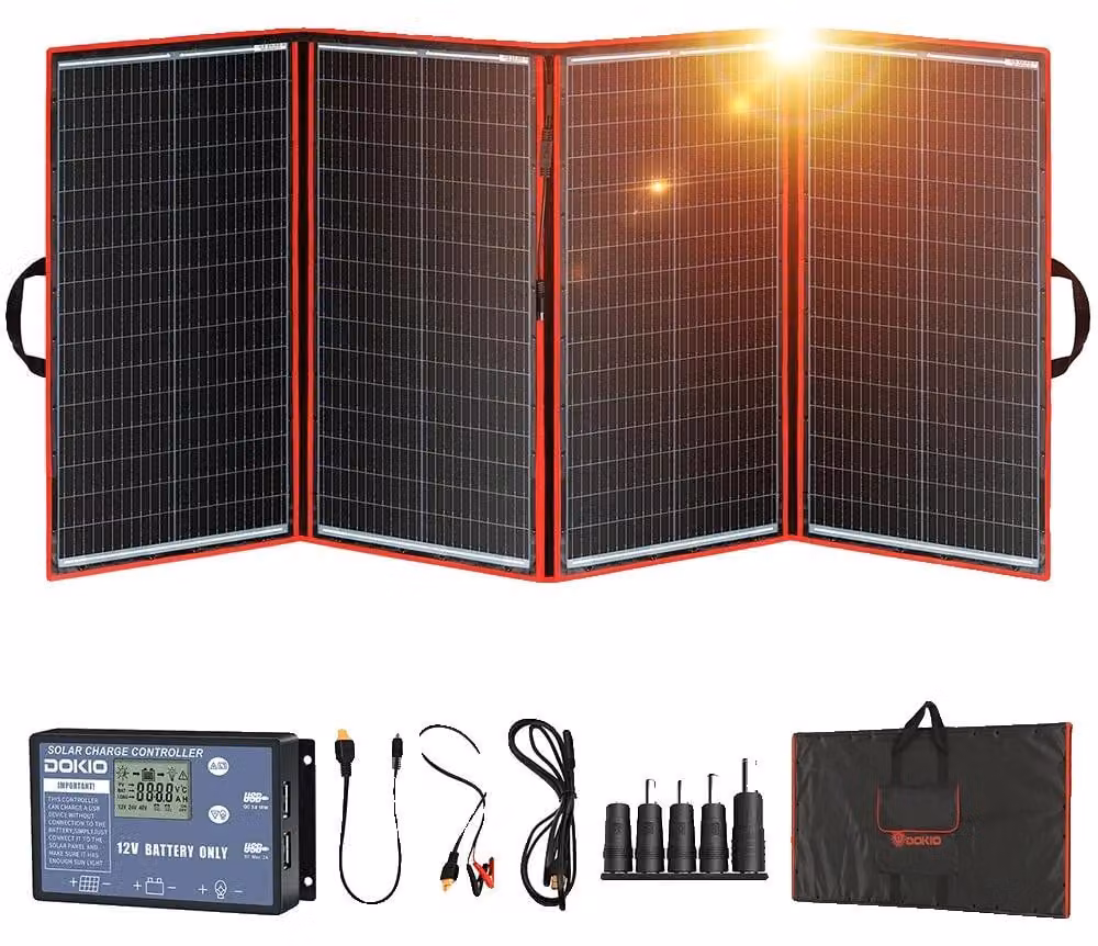 Pannello solare, design portatile, ricarica versatile, 295 W