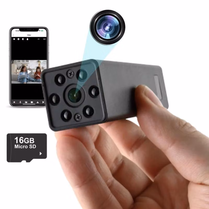 Mini Telecamera Wi-Fi Batteria Esterna iUni W25, Full HD, 16GB, 3600mAh, Visione Notturna