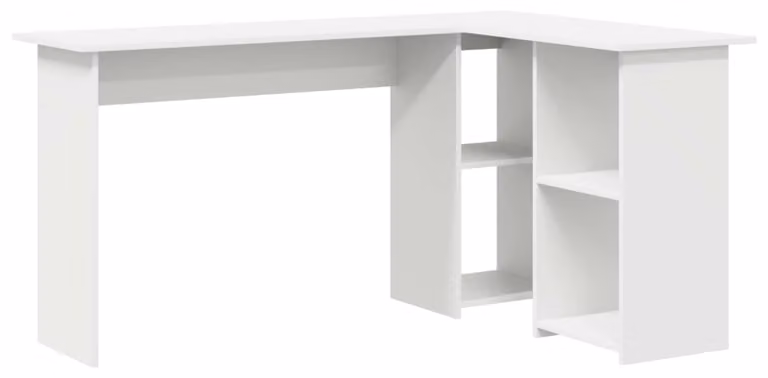 Scrivania Bianco 142 x 102 x 73 cm Legno multistrato