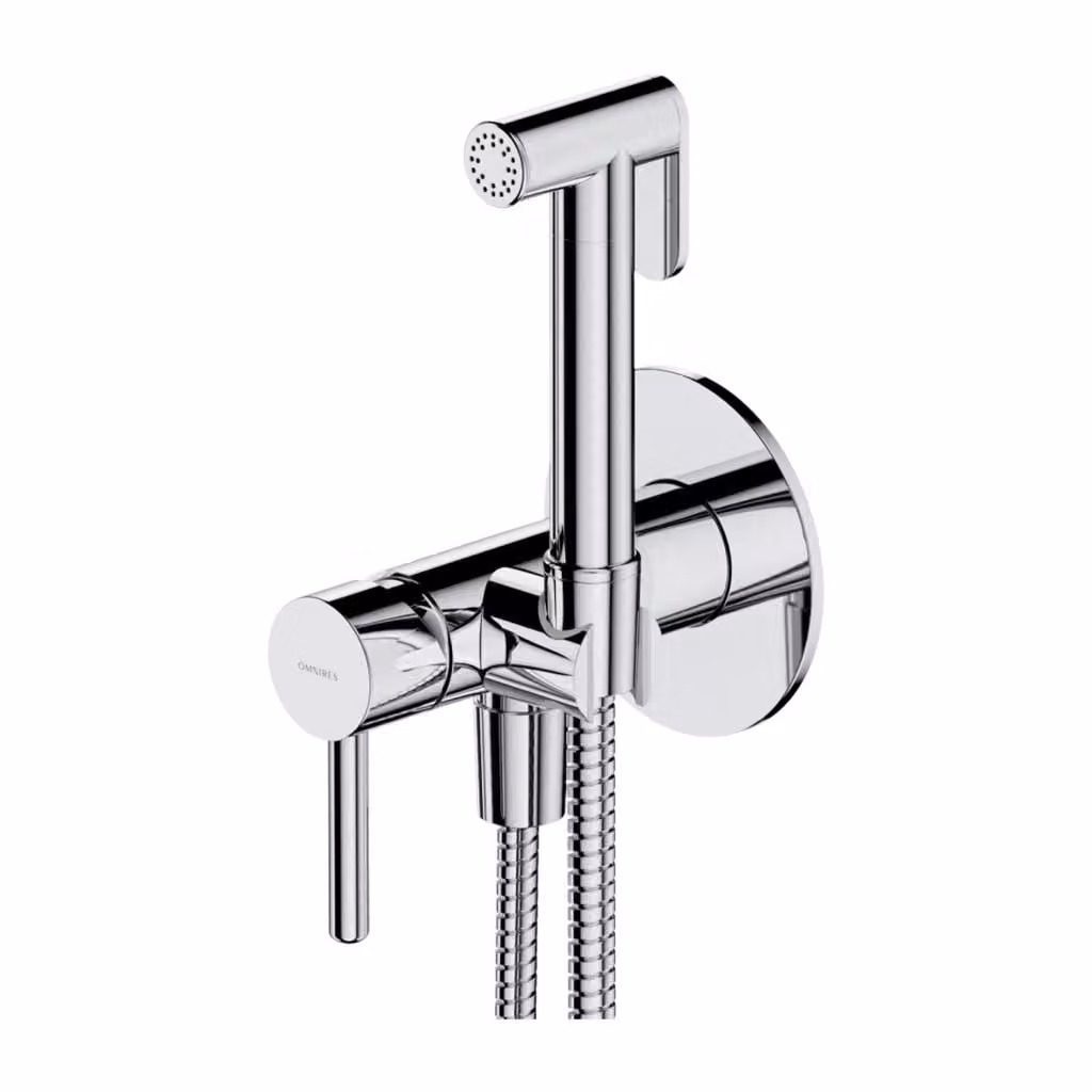 Omnires, sistema bidet da incasso, cromato, Sysybi2Cr
