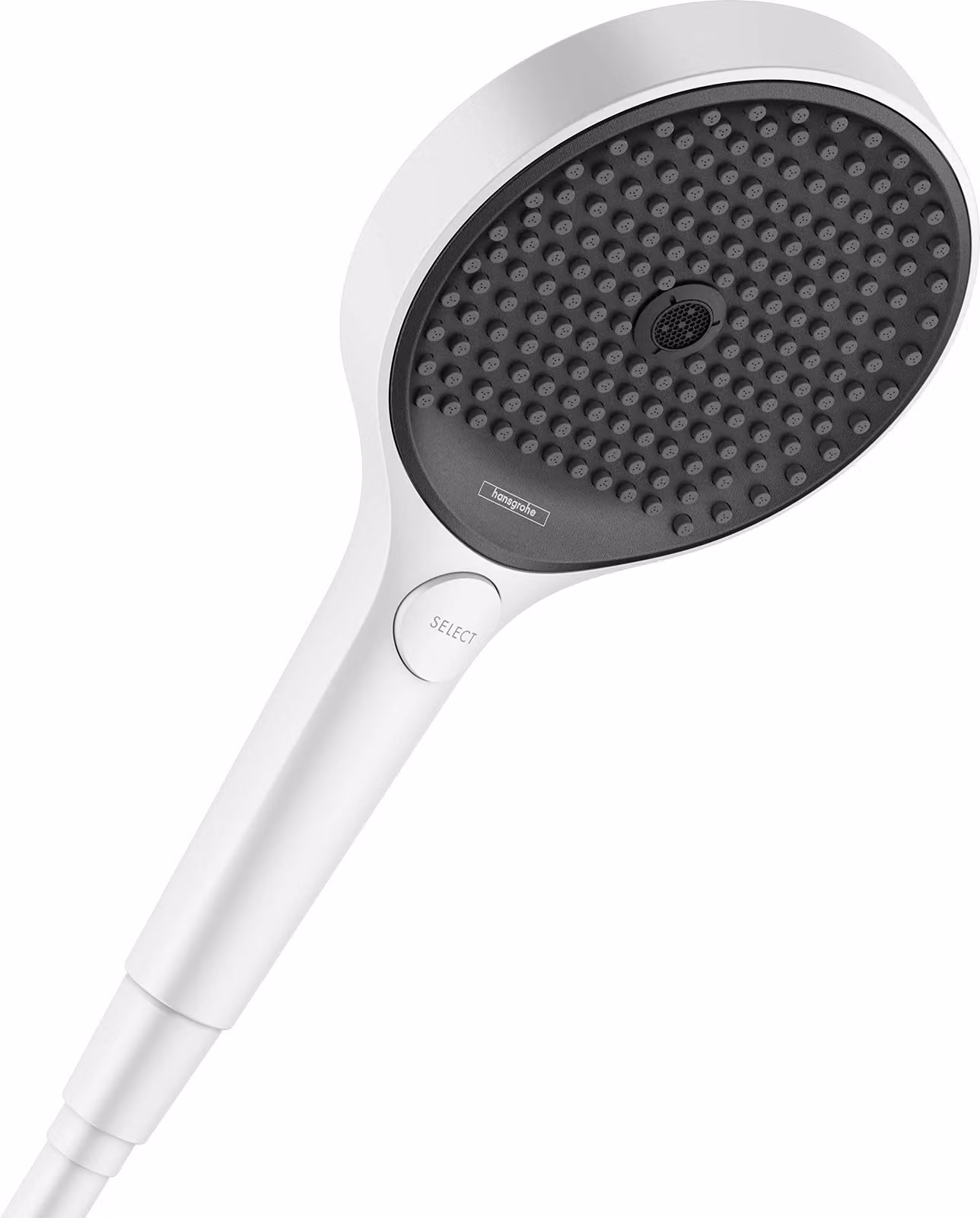 Doccia Rainfinity, diametro 130 mm, 3 getti, finitura bianco opaco