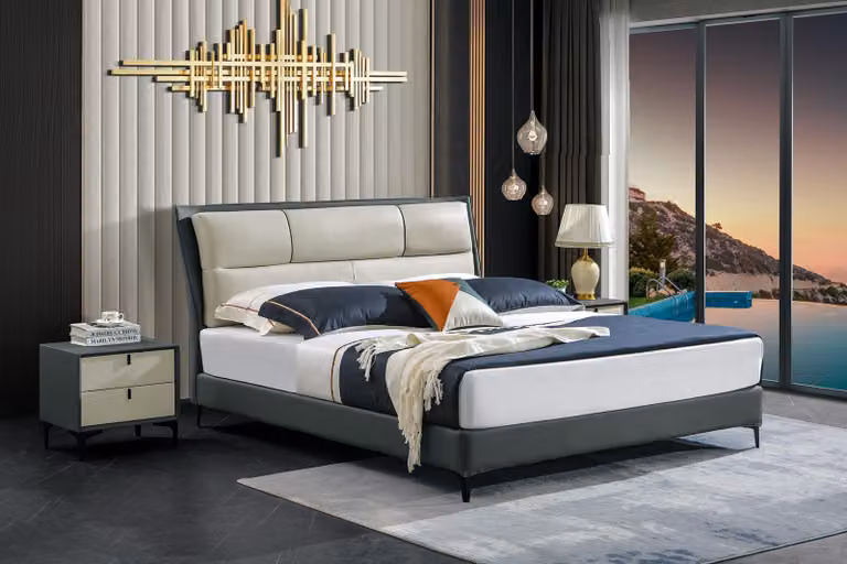 Möbel Luxus Betten Polster Gestell Moderne Betten Schlafzimmer Design 180x200