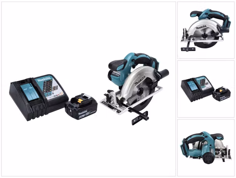 Sega circolare a batteria Makita DSS 611 RG1 18 V 165 mm + 1x batteria 6,0 Ah + caricatore