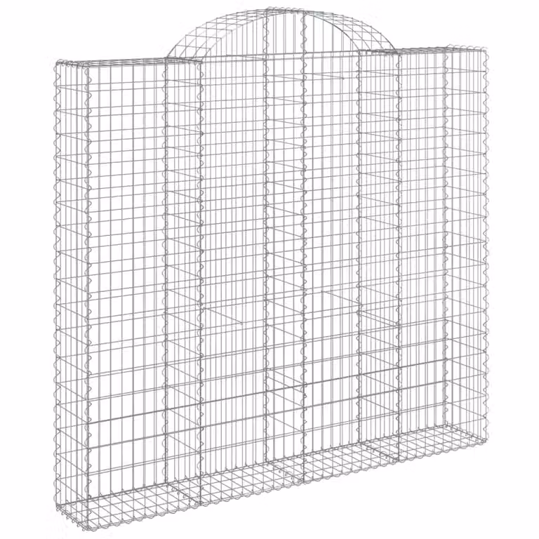 Cesto Gabbione ad Arco 200x30x180/200 cm Ferro Zincato