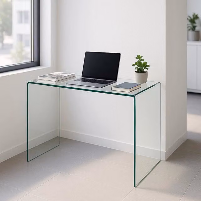 Cavedine, Consolle Ripiani, 100x33x75h cm Trasparente