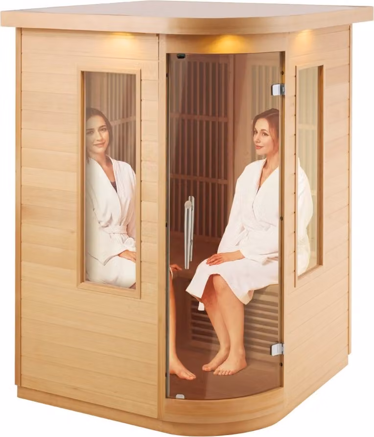 Cabina a infrarossi - Cabina termica per sauna a infrarossi - Cabina sauna per 2 persone - 2000W - Benessere a casa propria