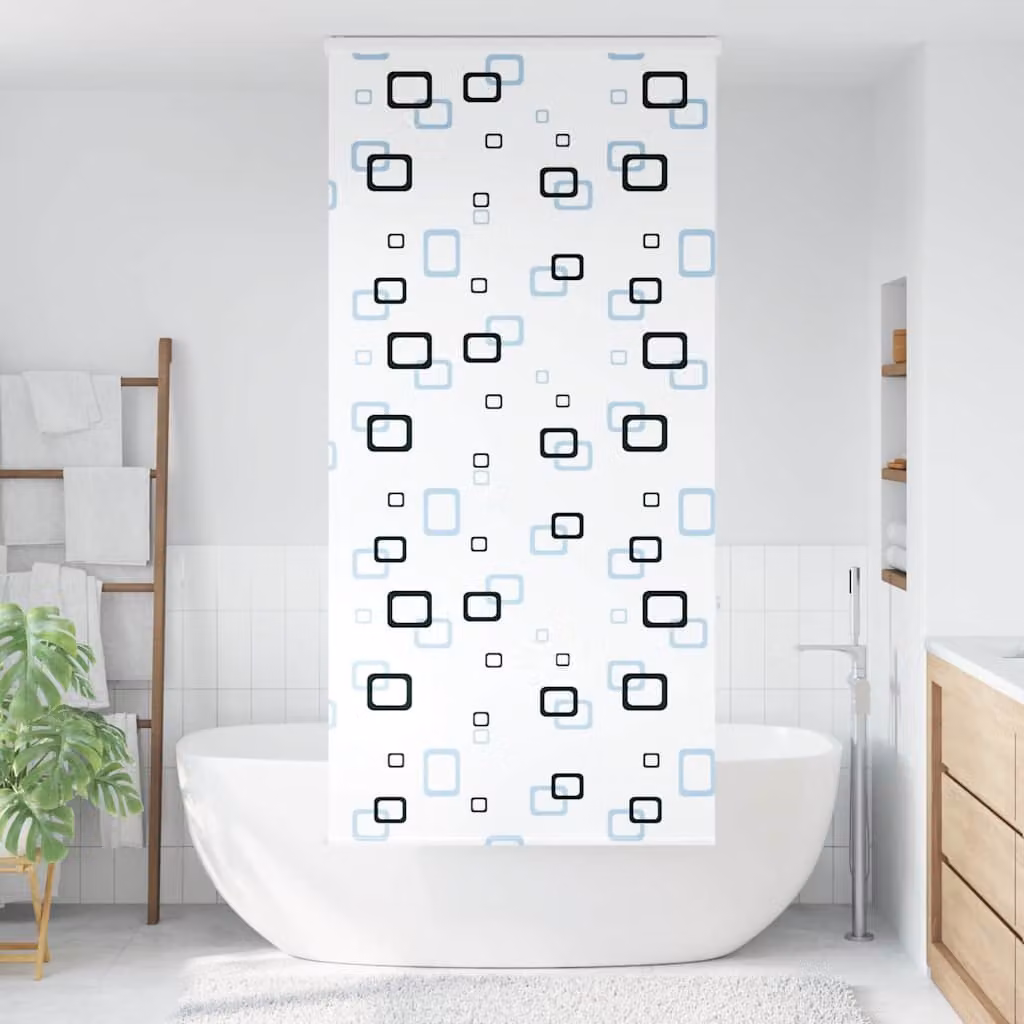 vidaXL Tenda a Rullo Doccia con Cassonetto 90x240 cm Larghezza Tessuto