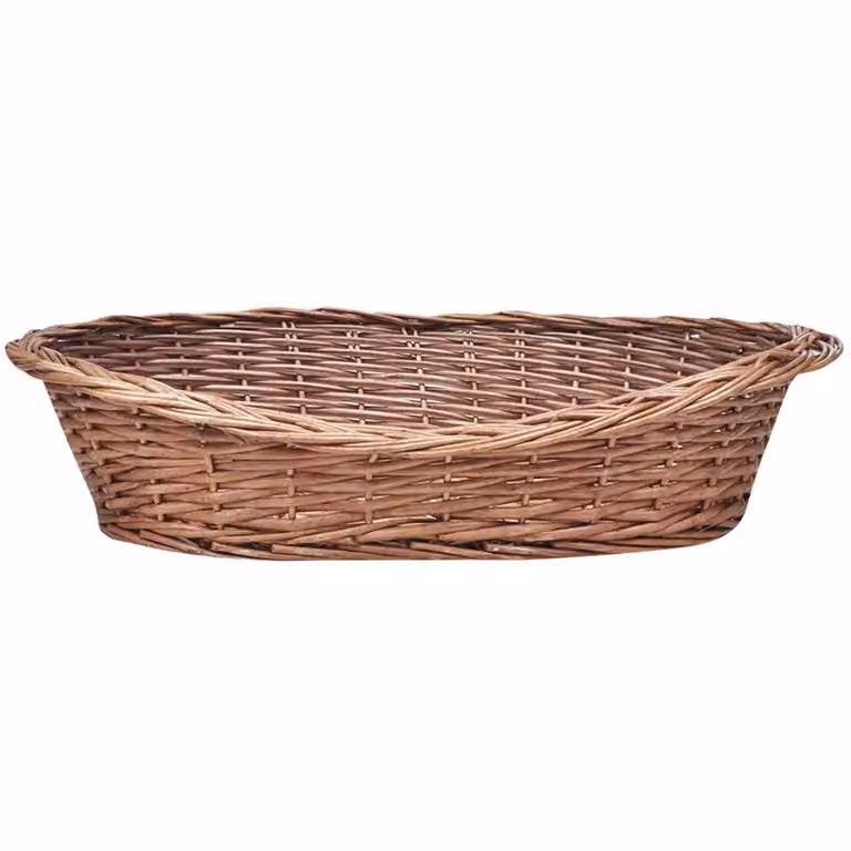vidaXL Cestino per cani in vimini naturale 50 cm