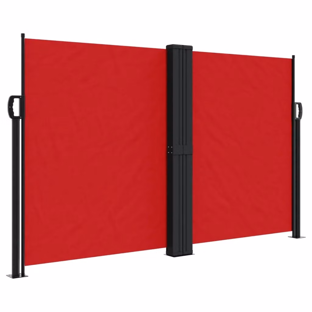 Tenda da sole laterale retrattile DESIGN IN rossa in poliestere e acciaio L: 1000 cm, H: 140 cm – 2