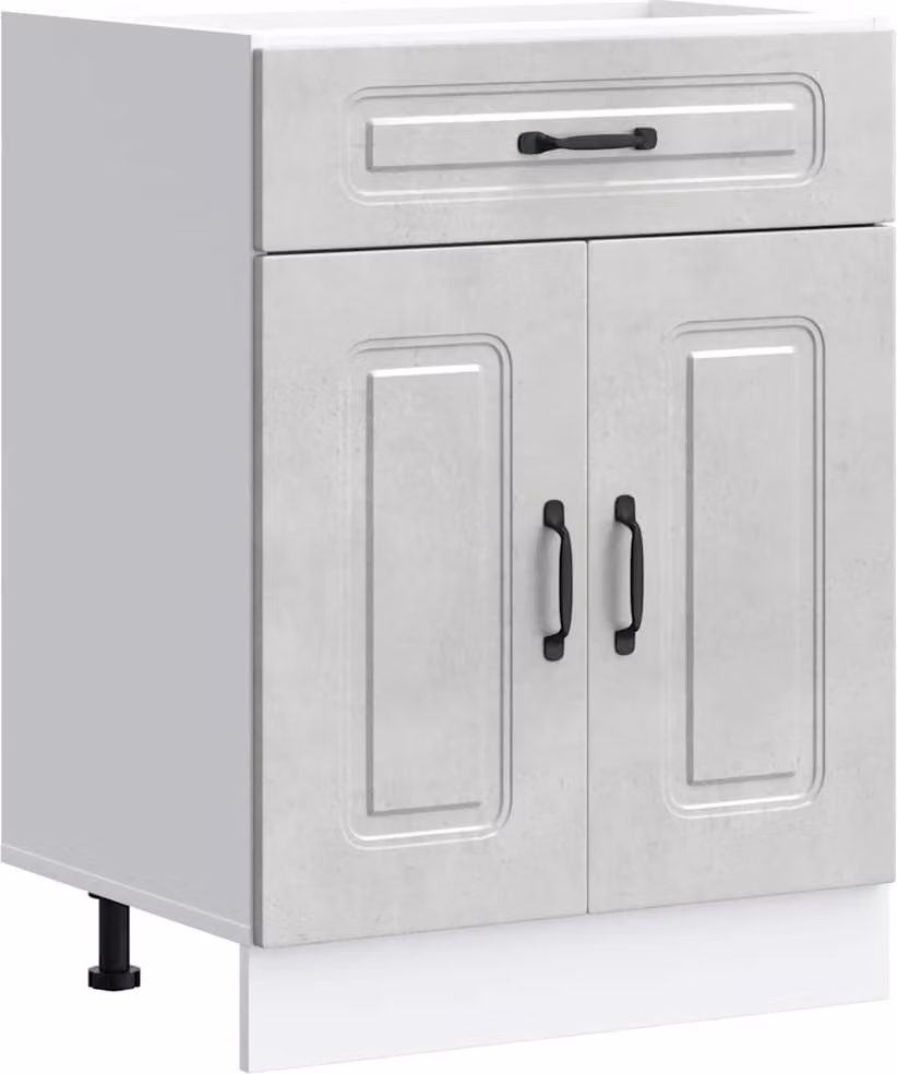 Base da Cucina Kalmar Grigio Cemento in Legno Multistrato