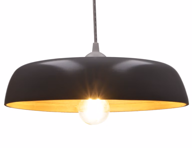 Lampada da soffitto di design / lampada da soffitto, realizzata a mano a Bali in bambù - Modello Bambusa 11, grigio, 8*35*35 cm, lampade a sospensione in materiali naturali