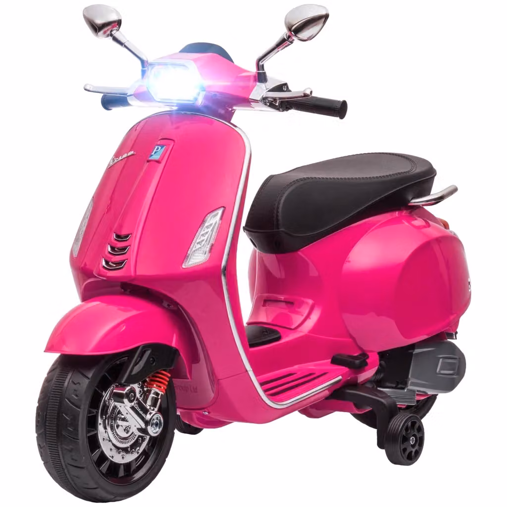 Motocicletta Elettrica per Bambini Minimal Rosa con Batteria Ricaricabile e Luci e Suoni – 2