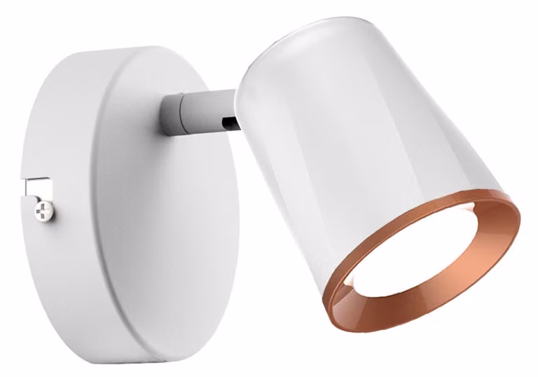 V-TAC VT-806 Lampada led 5W da parete bianco orientabile luce bianco caldo 3000K - SKU 218250