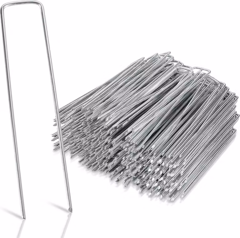 200 pezzi Ø2,8mm ancoraggio a terra 150x25mm ancoraggio di fissaggio chiodi a terra in acciaio zincato ancoraggio a terra
