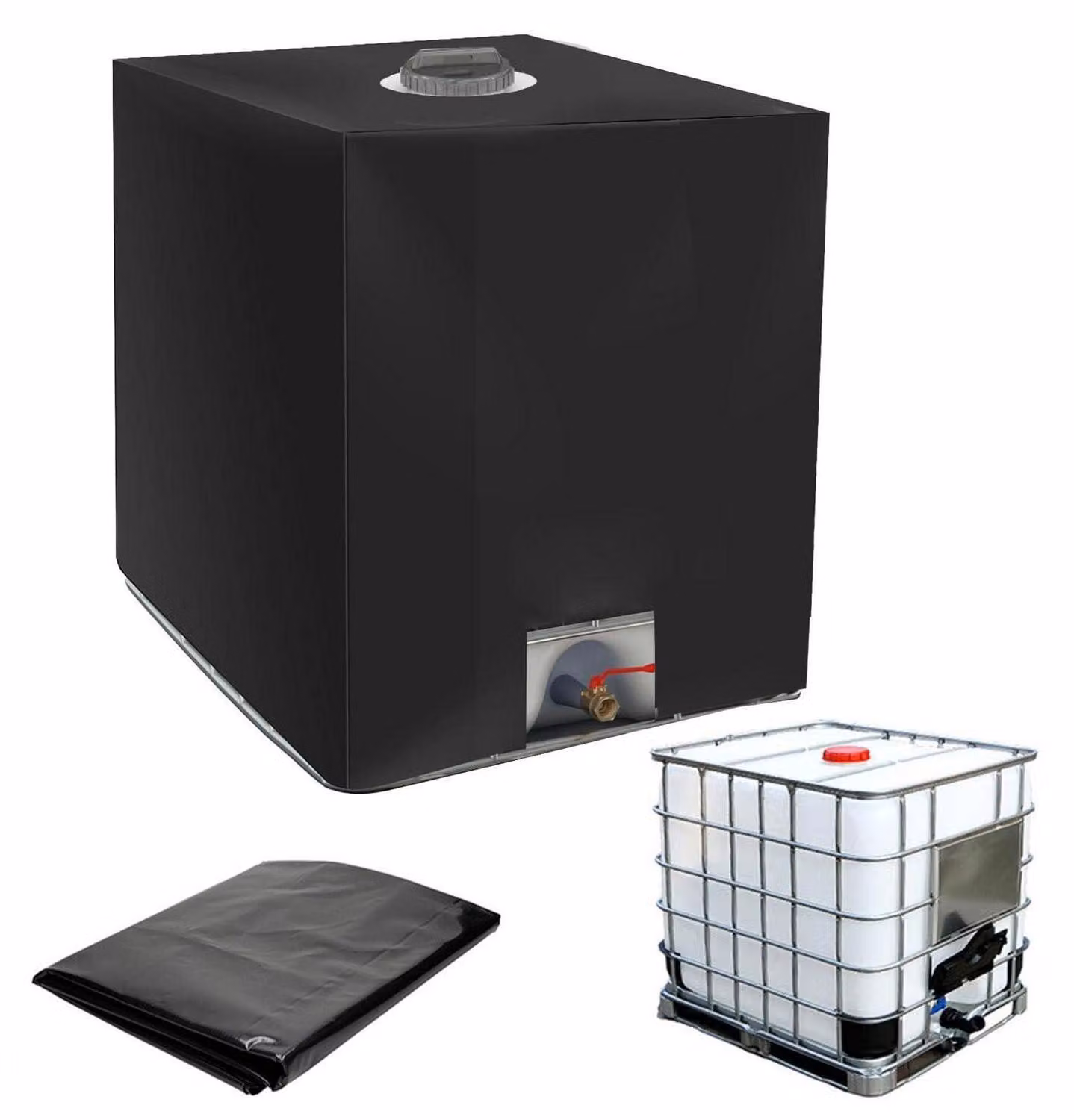 Copertura per serbatoio IBC da 1000 litri, rivestimento protettivo per serbatoio d'acqua, tessuto Oxford 210D, impermeabile per uso esterno