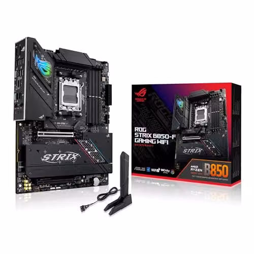 ASUS ROG STRIX B850-F GAMING WIFI, Scheda Madre AMD ATX, Slot DDR5, Nera