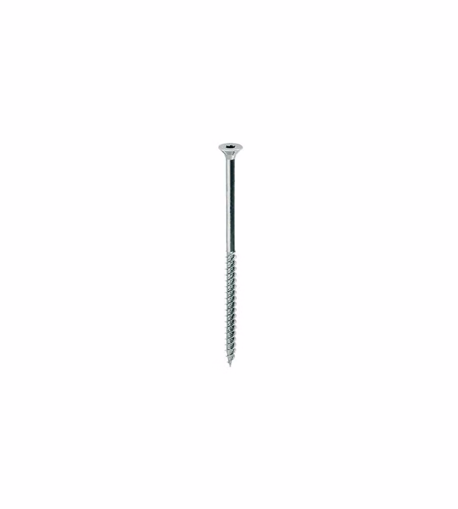 Viti a testa svasata Masidef con impronta Torx, colore argento, 6,0 x 80 mm, confezione da 1 kg