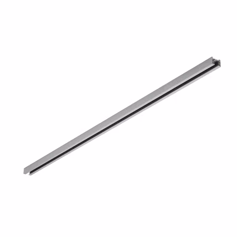 Trio Lighting binario a 2 fasi DUOline, titanio, 160 cm DUOline, Alluminio / Grigio / Zincato, Studio / Ufficio, Metallo, Sistema a binario