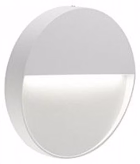 Applique Da Esterno Geo Round Alluminio E Termoplastica Bianco Led 3W 4000K