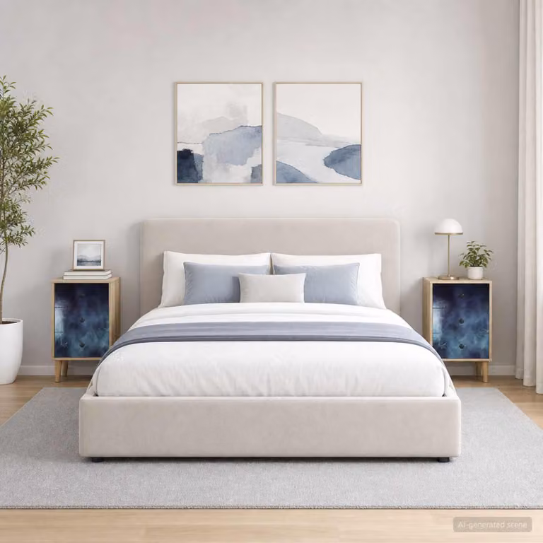 Set di 2 Armadi da Notte vidaXL RAALTE in Rovere Sonoma, L/P/H: 36 x 33 x 60 cm