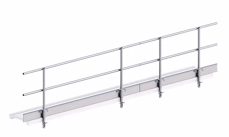Protezione laterale Layher per trave in alluminio 600, lunghezza 4,75 m