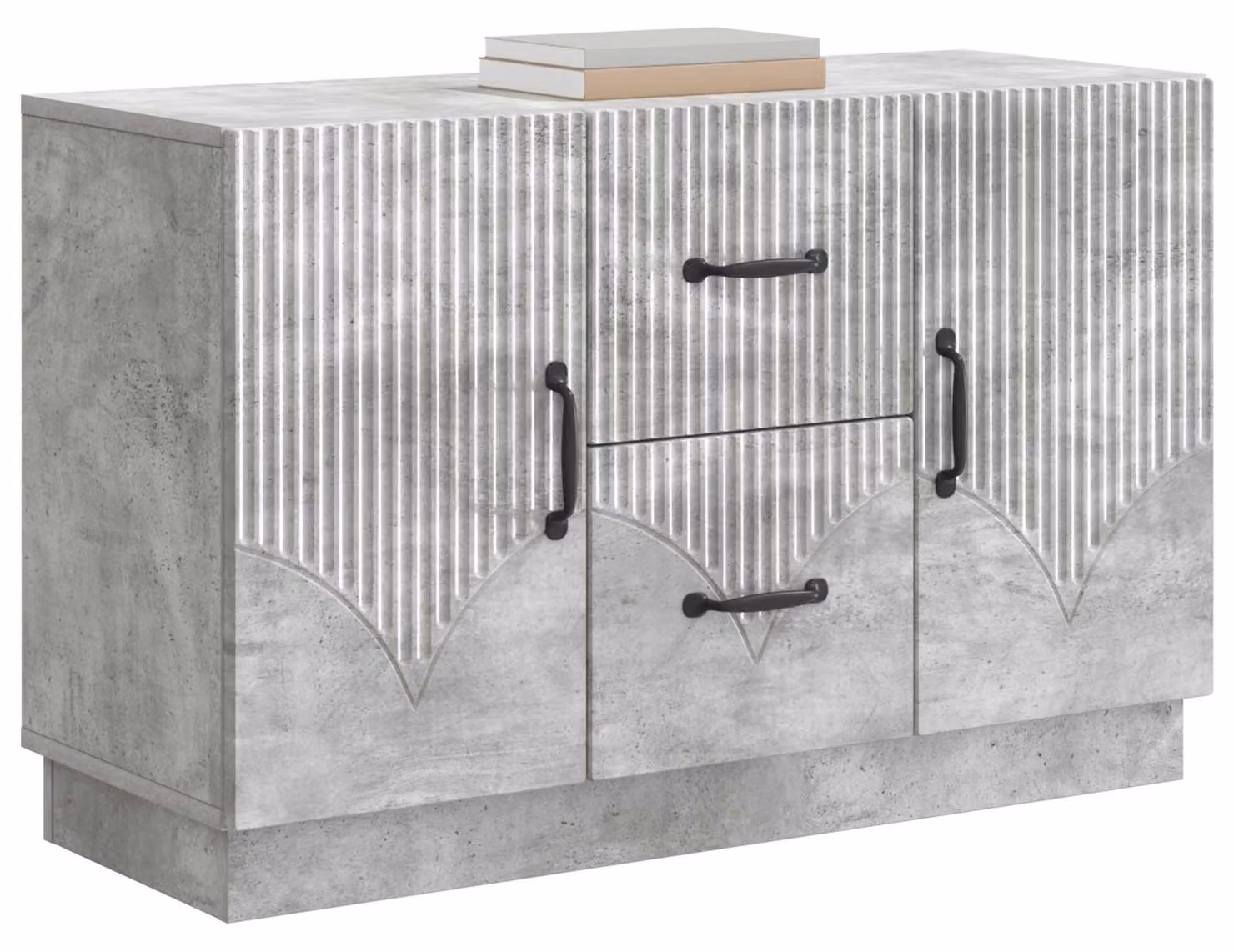 Credenza Grigio Cemento 89 x 34,5 x 57 cm Legno ingegnerizzato