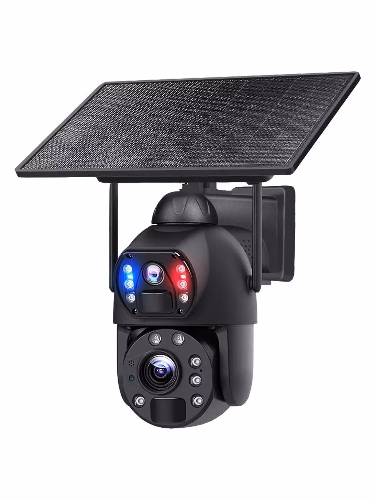 Telecamera solare doppia, nera, RobiCam, 599, Solar, 6MP, Ultra HD, zoom 20X
