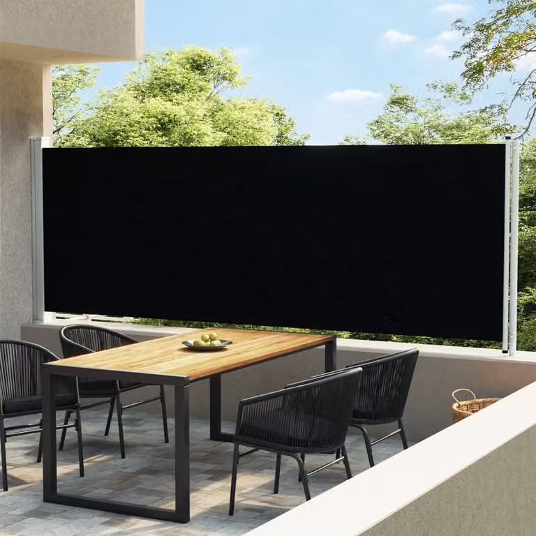 Maison Exclusive - Tenda da sole laterale estensibile 600x160 cm, nera