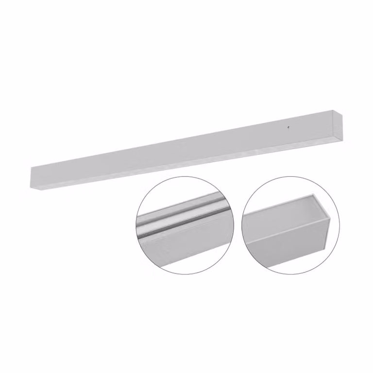 EVN Plafoniera a LED Munus, Alluminio / Grigio / Zincato, Soggiorno / Sala da pranzo, Alluminio, Moderno, Plafoniera LED