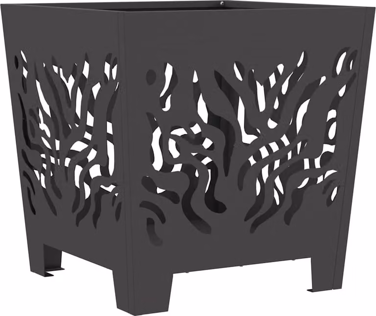 Focolare Nero 40 x 40 x 40 cm Acciaio