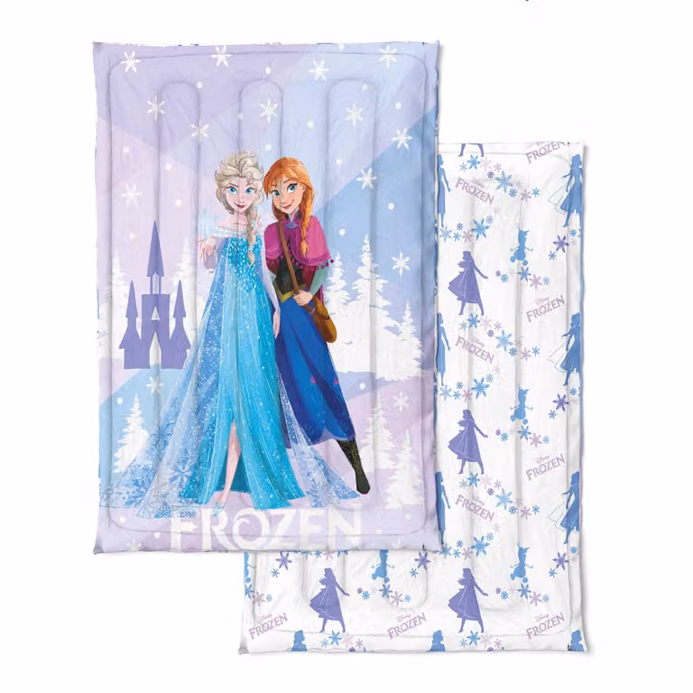 Trapunta Copriletto Singolo Yuma Disney Frozen Blu in Microfibra L: 160 cm, P: 260 cm