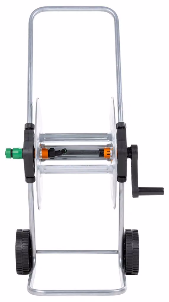 vidaXL Carrello portagomma per 50 m di tubo in acciaio da 1/2" o 35 m da 3/4"