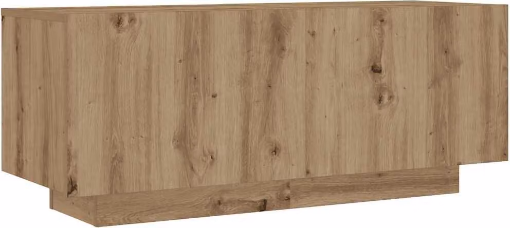 Mobile Porta TV Rovere Artigianale 100x35x40 cm in Truciolato