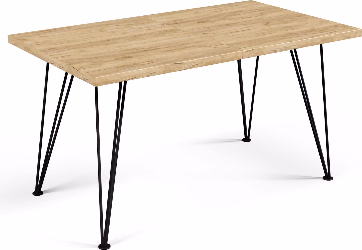 FURNLUX Tavolo da pranzo Rose Beige 80cm / Colore principale: Beige / Dimensioni: 80 x 76 x 240 cm