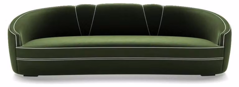 Dreisitzer Couch Polster Design Sofa Moderne 3er Sitz Sofas Zimmer Möbel Grün