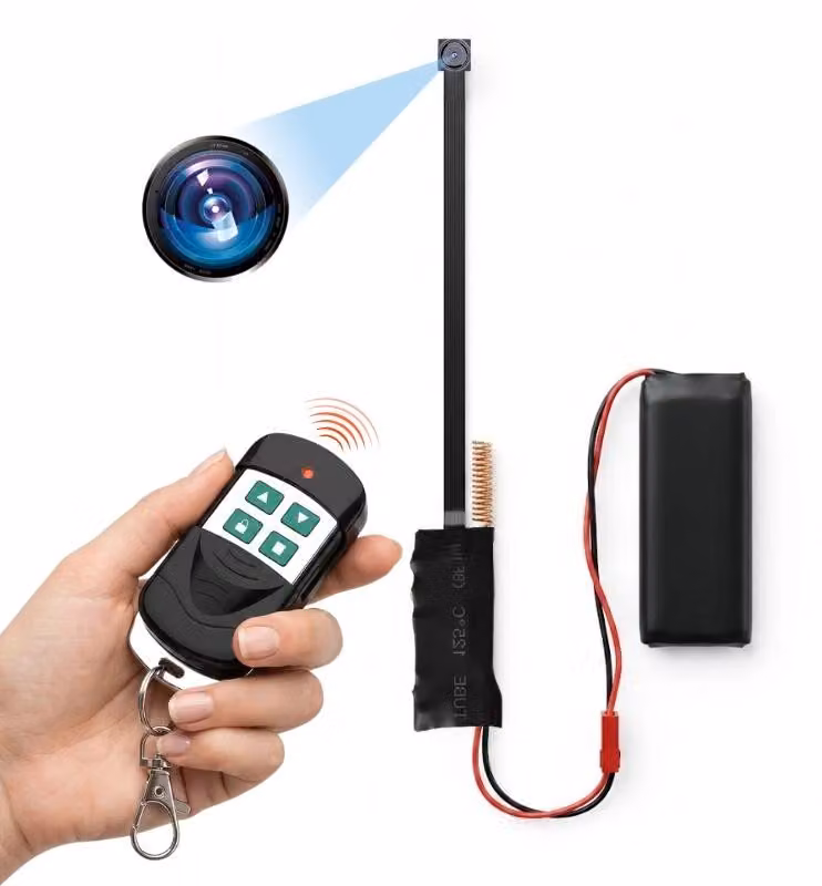 Mini modulo fotocamera con telecomando iUni IP95, Full HD, slot per scheda microSD, batteria 3000mAh