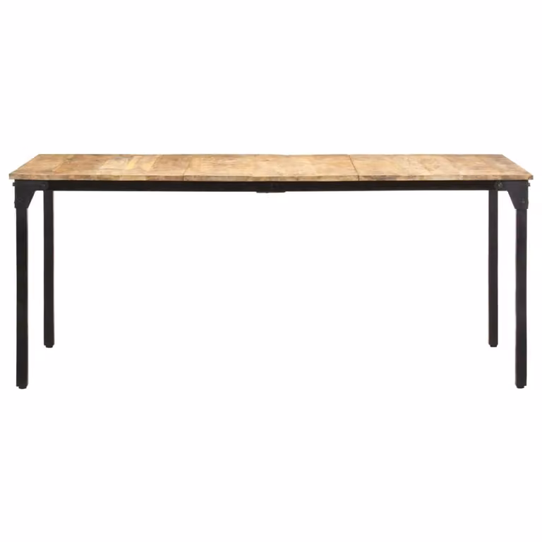Tavolo da Pranzo 180x90x76 cm in Legno di Mango Grezzo