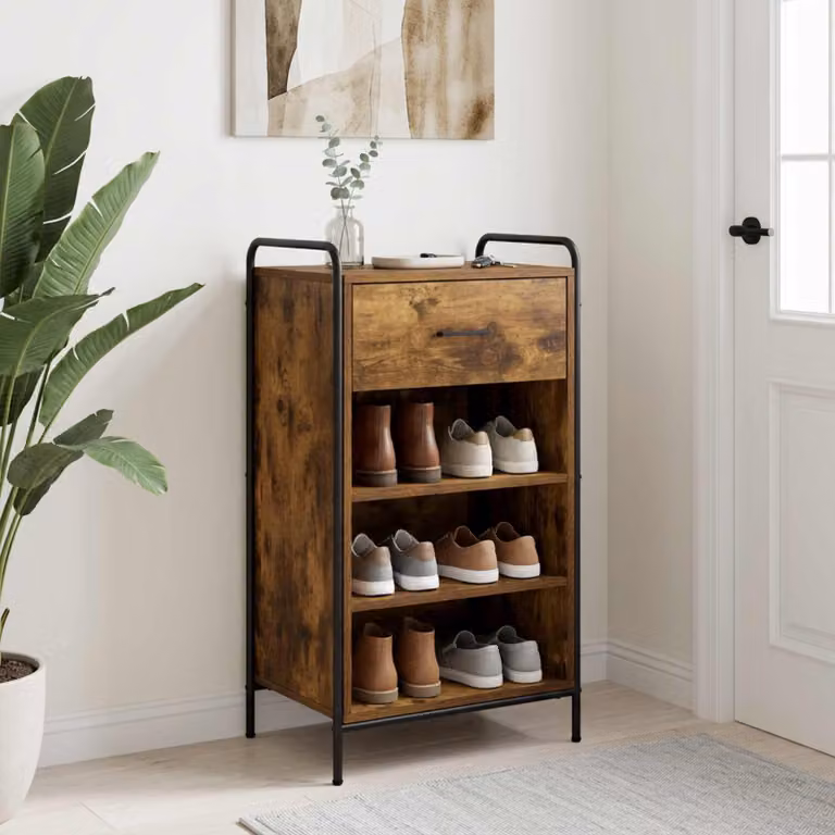 vidaXL Mobile per scarpe 51 x 36,5 x 93 cm Legno ingegnerizzato