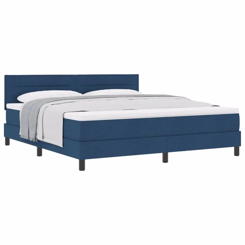 Letto ibrido con testiera in tessuto blu vidaXL L: 180 cm, P: 200 cm, H: 183 cm – 2