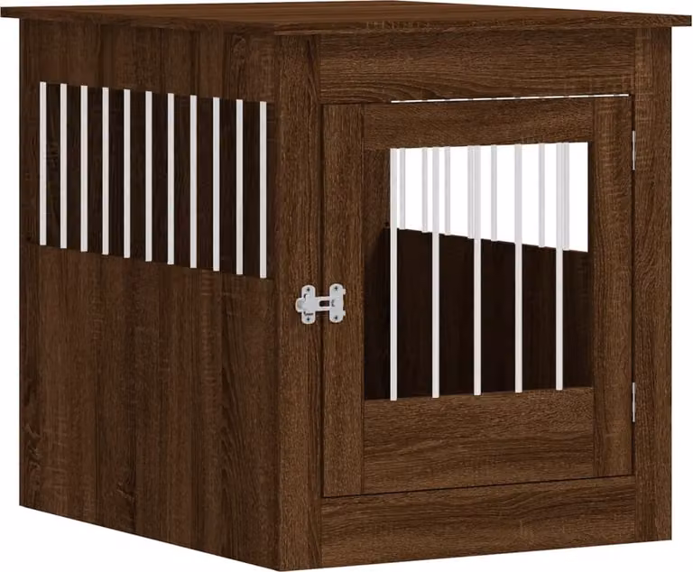 Gabbia Cani Arredamento Rovere Marrone 64,5x80x71cm Multistrato
