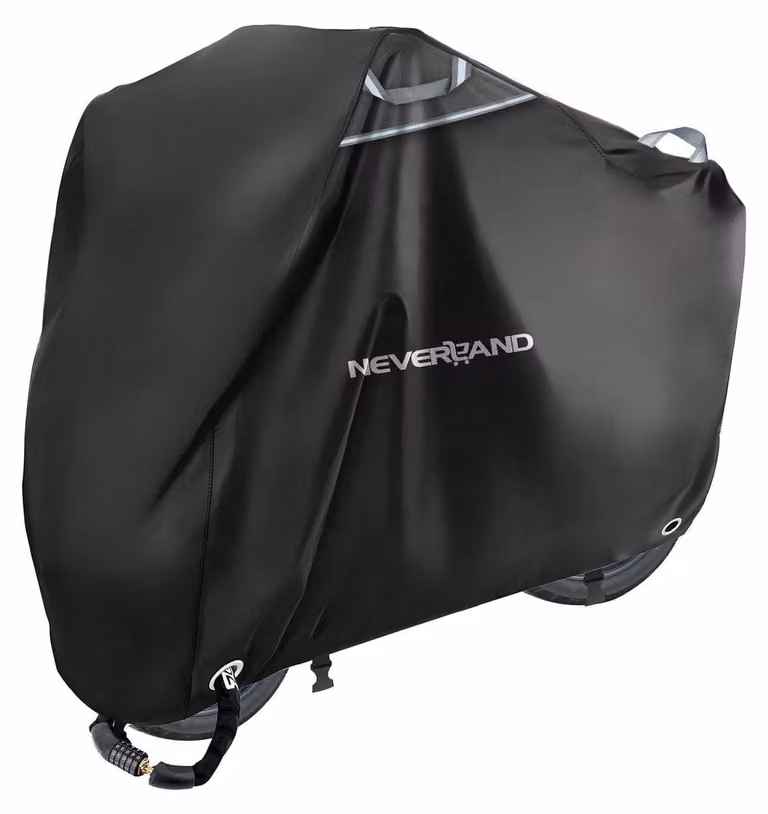 Copertura impermeabile per motocicletta, tessuto Oxford 300D, resistente alle intemperie invernali, dimensioni 200x90x100 cm, colore nero