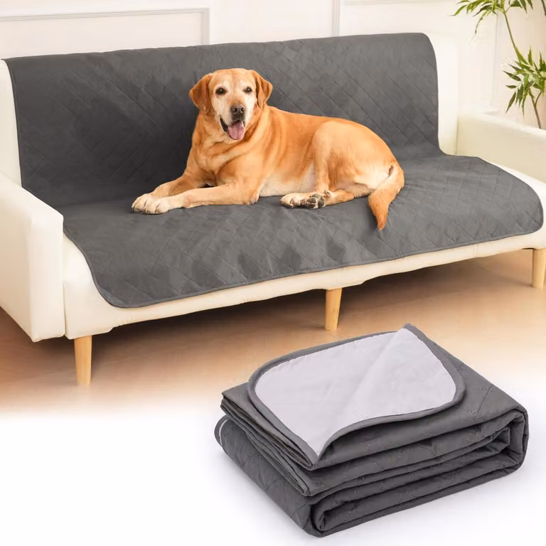 Coperta impermeabile per cani, dimensioni 203x152 cm, colore grigio, adatta per divano, letto, auto, lavabile