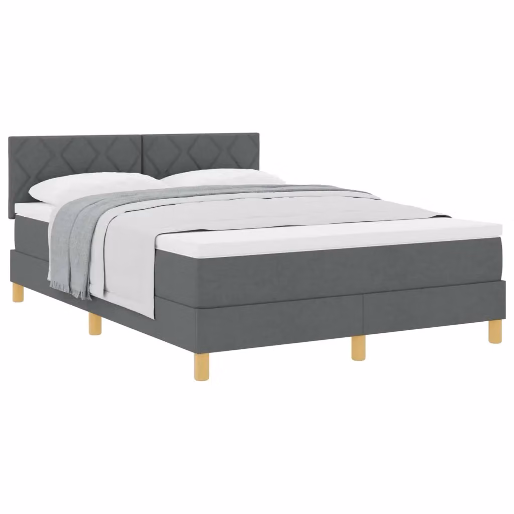 Letto ibrido con struttura imbottita vidaXL in tessuto grigio L: 140 cm, P: 200 cm, H: 280 cm – 2