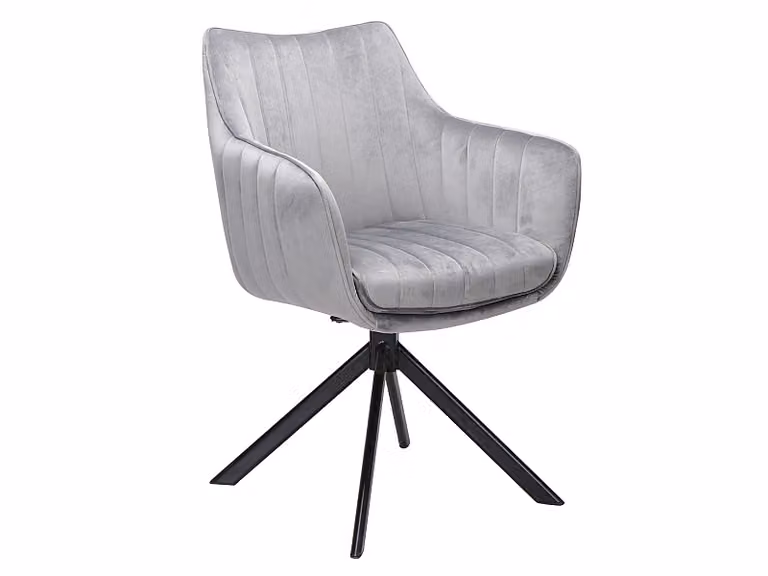 Sedia girevole OTO 1 - grigio / nero