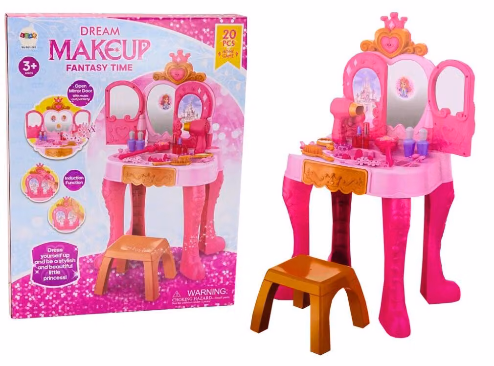 Toeletta per bambini con accessori per sensori di gesti Rosa