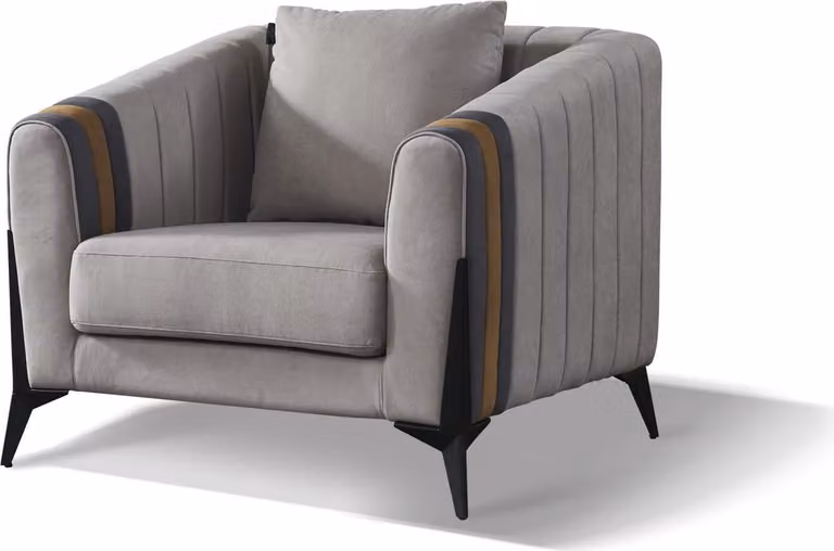 Moderner Sessel Fernseh Design Polster Sofa Couch Couchen Sofas Textil Möbel