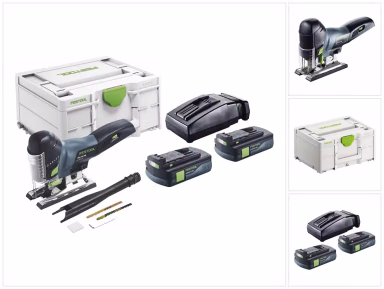 Festool CARVEX PSC 420-Basic seghetto alternativo a batteria 18 V 120 mm Brushless + 2x batteria 3,0 Ah + caricabatterie + systainer