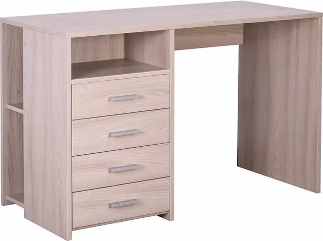Scrivania moderna SARMOG con cassettiera in MDF laminato opaco L: 120 cm, P: 55 cm, H: 76 cm – 1