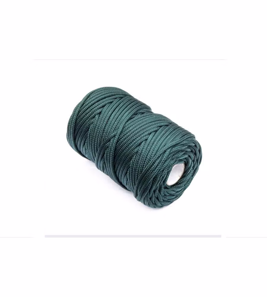 Treccia per veneziana in polipropilene Diam. 3 mm. verde scuro 50 mt.